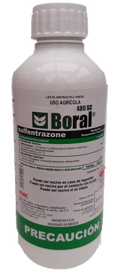 BORAL 480 Sulfentrazone 39.65% 1 L USO AGRICOLA