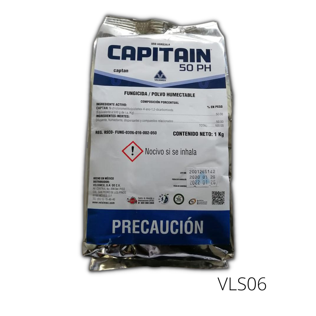 CAPITAIN MICRO 50 Captan 50% micronizado bolsa 1 kg USO AGRICOLA