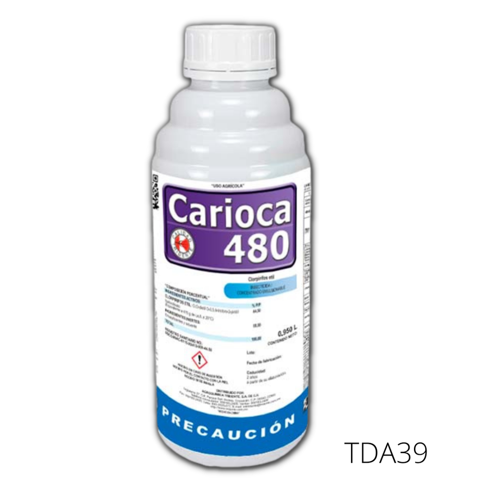 CARIOCA 480 Clorpirifos etil 44.44% 950 ml USO AGRICOLA