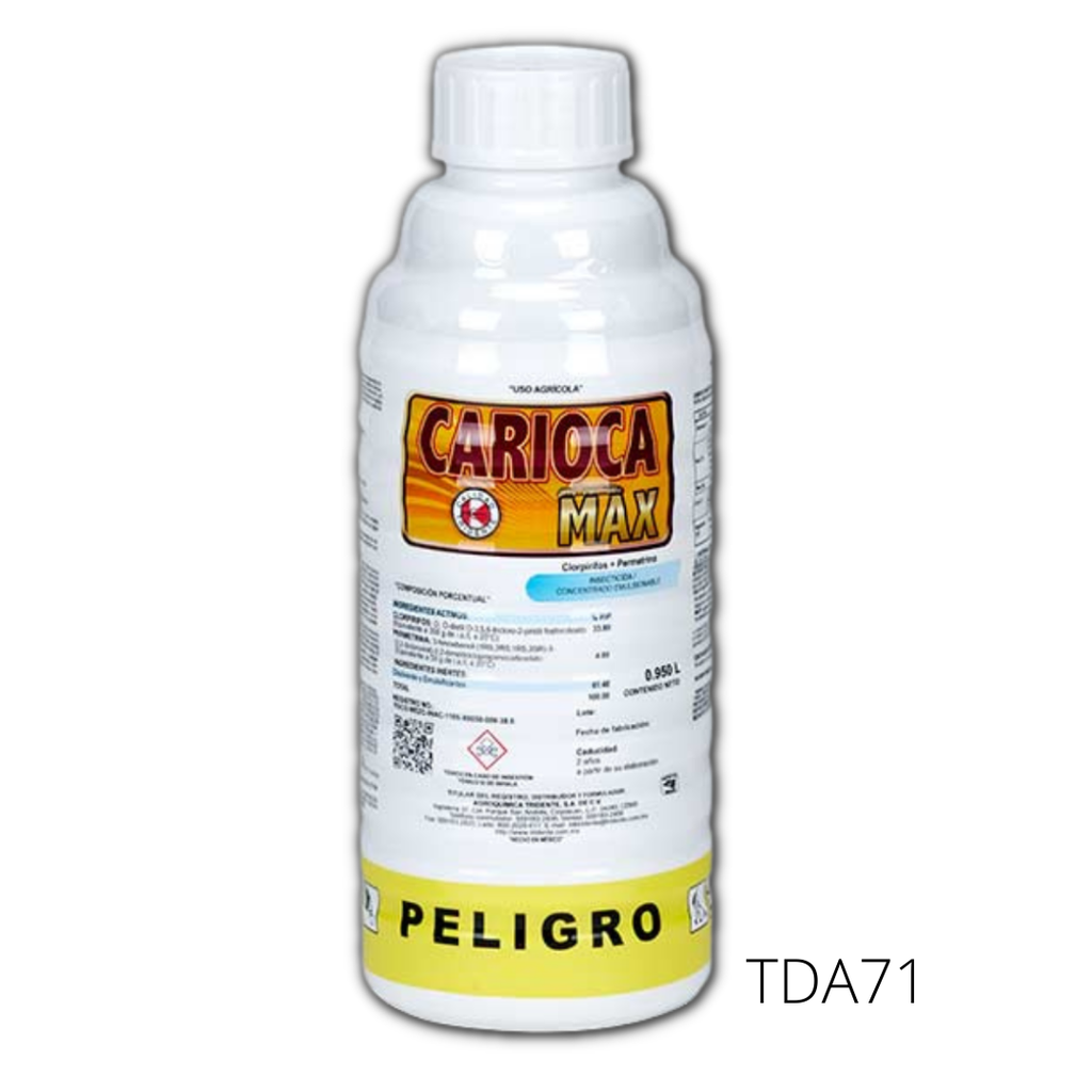 CARIOCA MAX Clorpirifos etil 33.80% + Permetrina 4.80% 950 ml USO AGRICOLA