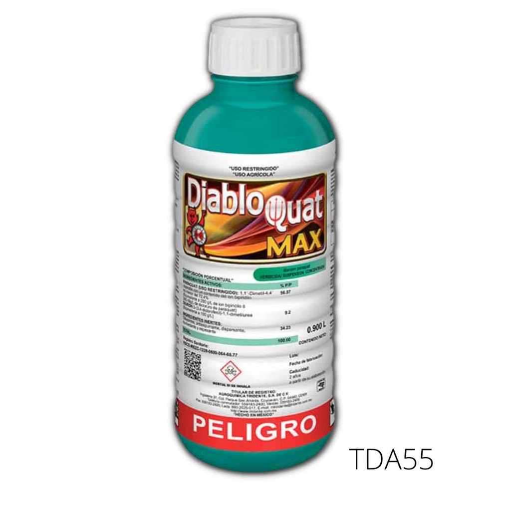 DIABLOQUAT MAX Paraquat 9.20% + Diuron 9.20% 900 ml USO AGRICOLA