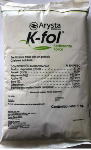 K FOL 0-20-50 1 kg USO AGRICOLA