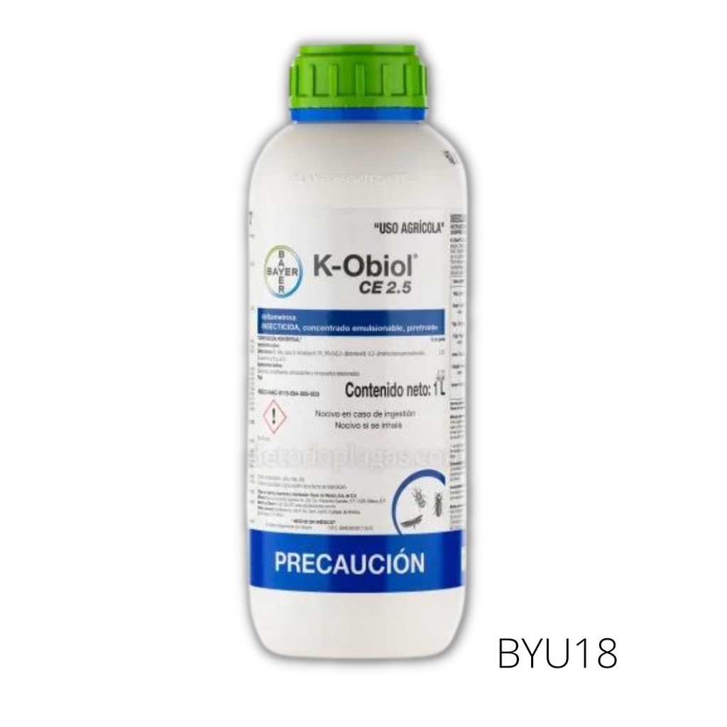 K-Obiol Deltametrina 2.5% + BP Insecticida de uso agricola 1L USO AGRICOLA