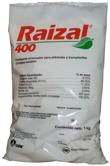 RAIZAL 400 09-45-11  1 kg USO AGRICOLA