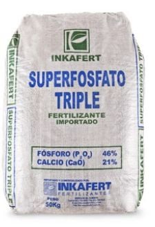 SUPER FOSFATO DE CALCIO TRIPLE 50 KG. USO AGRICOLA