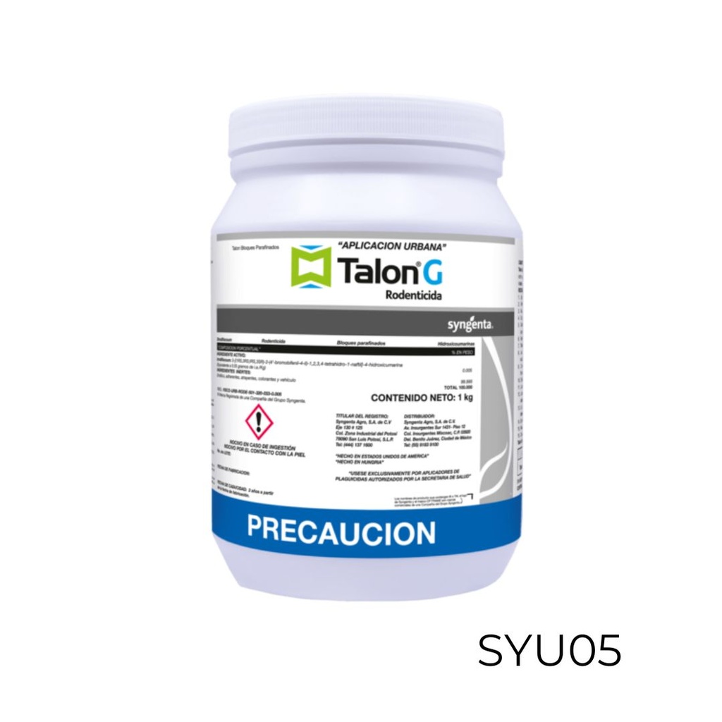 Talon G Bloque Parafinado Brodifacoum 0.5% 1 kg