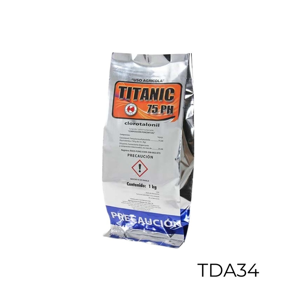 TITANIC 75 PH Clorotalonil 75% 1 kg USO AGRICOLA