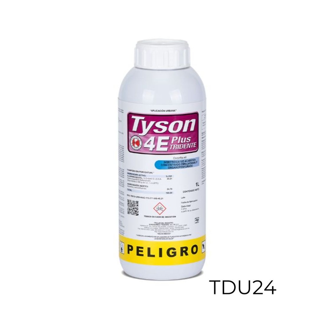 Tyson 4E Clorpirifos etil 45.21% 1 L Insecticida
