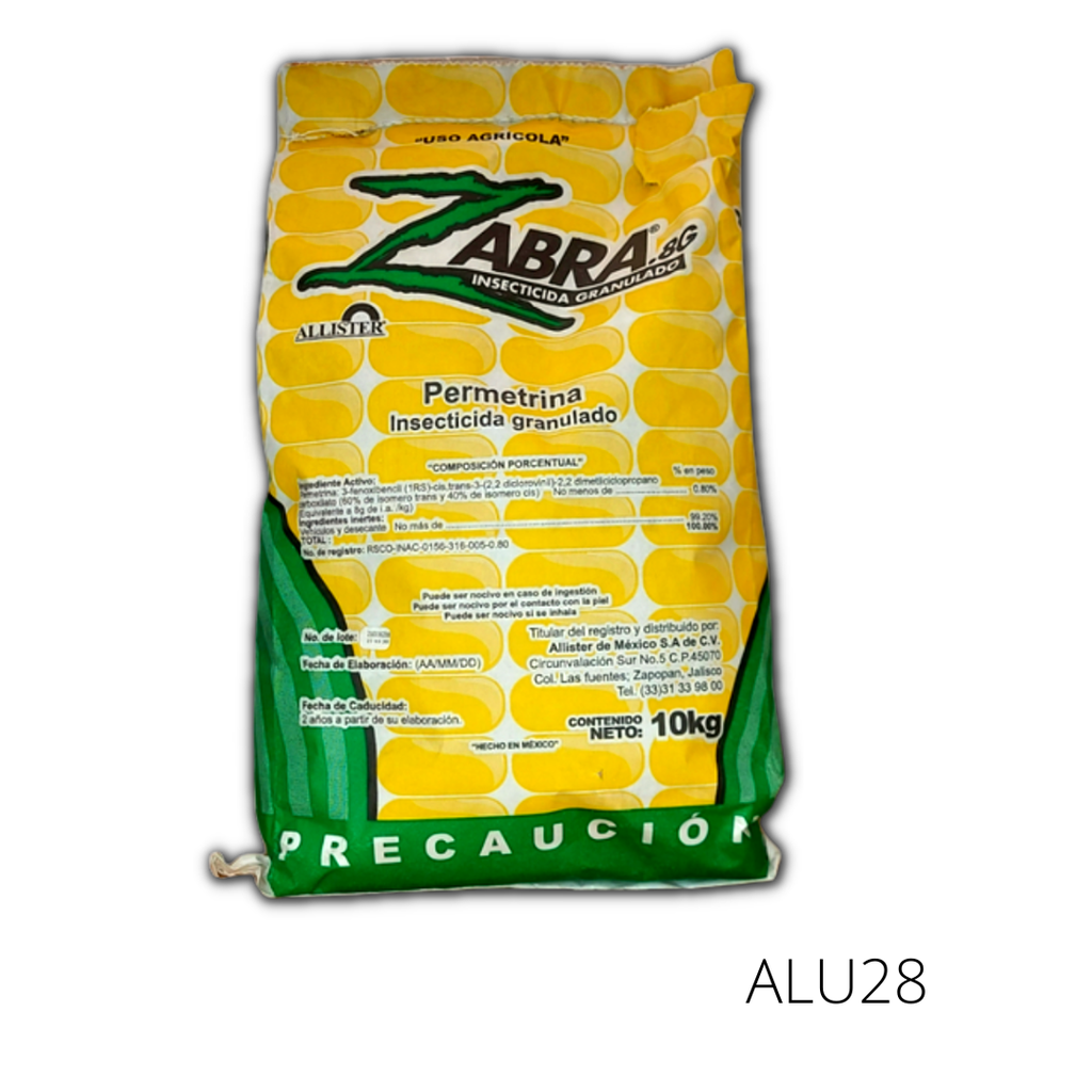 ZABRA Permetrina 0.8 g 10 kg USO AGRICOLA