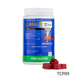 [TCP09] C-REAL B PARAF. PERFORADO BLOCK 10 g Bromadiolona 1 kg