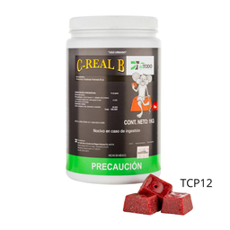 [TCP12] C-REAL B PARAF. PERFORADO BLOCK 20 g Bromadiolona 1 kg