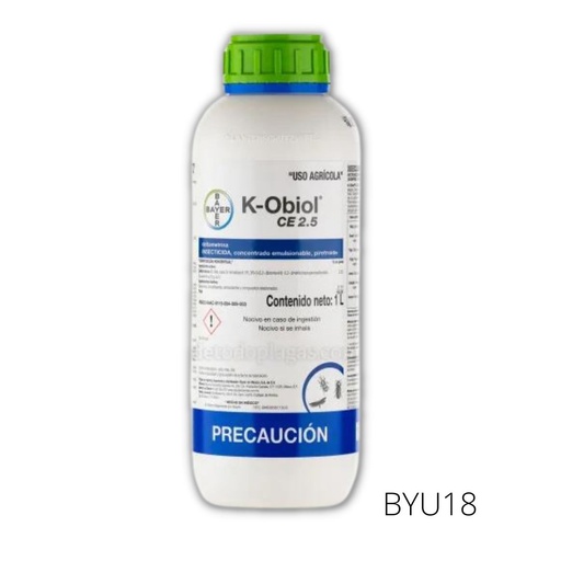 [BYU18] K-Obiol Deltametrina 2.5% + BP Insecticida de uso agricola 1L USO AGRICOLA