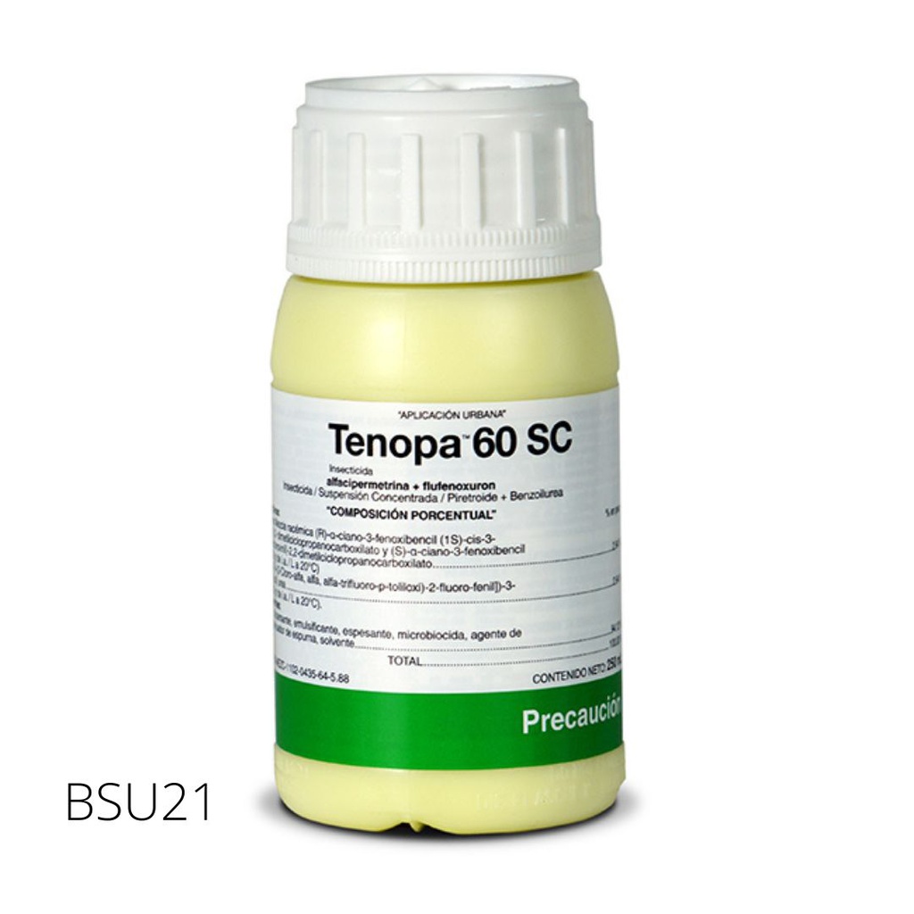 [BSU21] TENOPA 60 SC Alfacipermetrina 2.94% + Fluferoxuron 2.94% 250 ml 