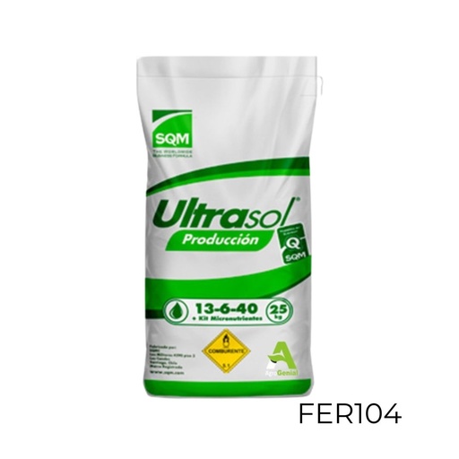 [FER104] ULTRASOL PRODUCCION 13-06-40 SACO 25 KG  USO AGRICOLA
