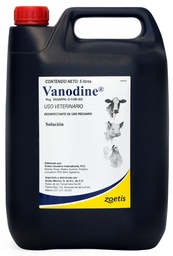 [VAG498] VANODINE Complejo de iodo-nonilfenoxi-polietoxi-etanol 21.95 g 5 L