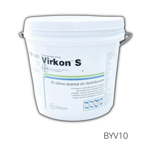 [BYV10] VIRKON S DESINFECTANTE Triple sal de potasio 5 kg USO AGRICOLA